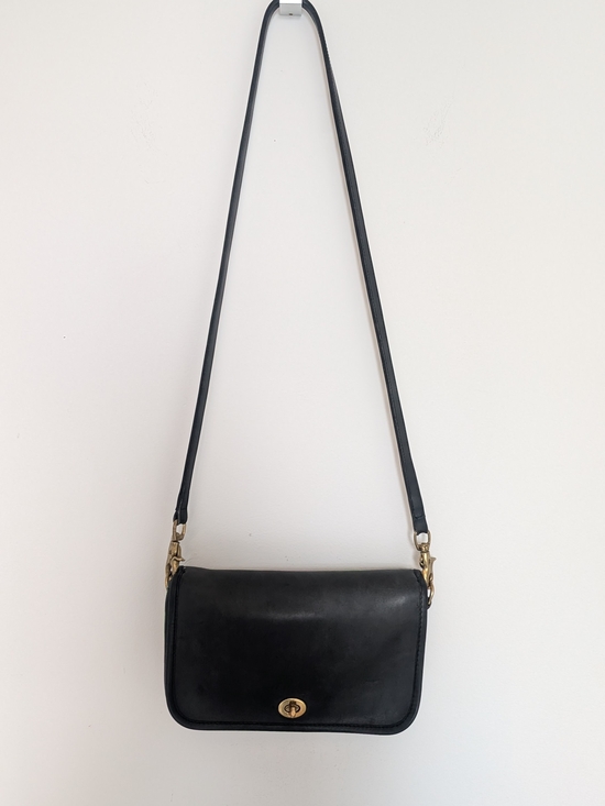 Coach Handbags - Authentic Blue/Black Vintage Coach Handbag